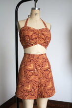 Load image into Gallery viewer, vintage 1940s rayon "his & hers" swim set {L}