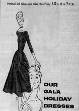 Load image into Gallery viewer, vintage 1950s navy evening dress {s}