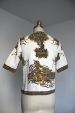 Load image into Gallery viewer, vintage 1950s novelty knights top {s}