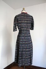 Load image into Gallery viewer, vintage 1930s novelty dancers dress {s}