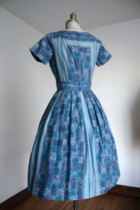 vintage 1950s cotton dress {xs}