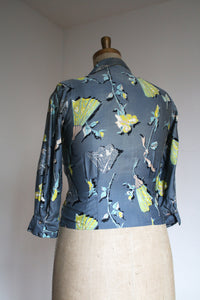 vintage 1950s novelty blouse {XL}