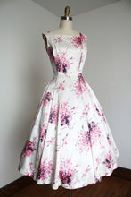 Load image into Gallery viewer, vintage 1950s pink floral dress {s}