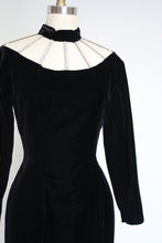Load image into Gallery viewer, vintage 1980s rhinestone cage neck dress {s}