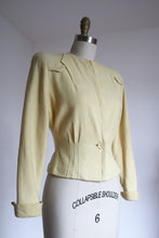 Load image into Gallery viewer, vintage 1940s yellow jacket {xs}