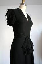 Load image into Gallery viewer, vintage 1940s novelty dress {xs}