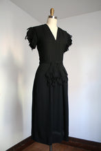 Load image into Gallery viewer, vintage 1940s novelty dress {xs}