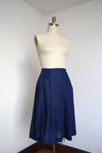 Load image into Gallery viewer, vintage 1940s blue skirt set {m}