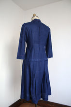 Load image into Gallery viewer, vintage 1940s blue skirt set {m}