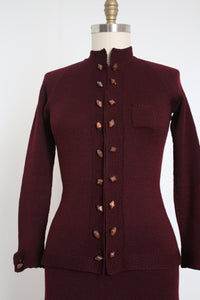 MARKED DOWN vintage 1930s knit dress set