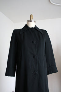 AS-IS vintage 1940s black coat {M/L}