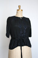 Load image into Gallery viewer, antique 1920s beaded blouse {XL}