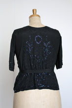 Load image into Gallery viewer, antique 1920s beaded blouse {XL}