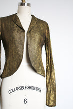Load image into Gallery viewer, vintage 1930s gold lamé jacket {s}