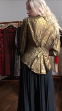 Load image into Gallery viewer, vintage 1930s gold lamé jacket {s}