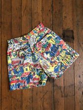 Load image into Gallery viewer, MARKED DOWN vintage 1950s novelty print shorts {xs/s}