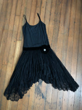 Load image into Gallery viewer, MARKED DOWN vintage 1920s black party dress {xs}