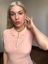 Load image into Gallery viewer, vintage 1930s pink rayon dress {s}