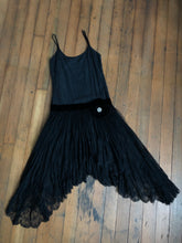 Load image into Gallery viewer, MARKED DOWN vintage 1920s black party dress {xs}