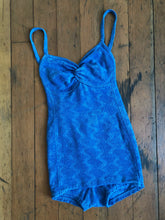 Load image into Gallery viewer, vintage 1930s blue swimsuit {xs}
