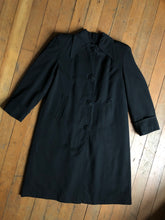 Load image into Gallery viewer, AS-IS vintage 1940s black coat {M/L}