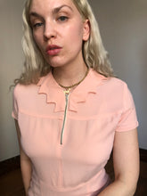 Load image into Gallery viewer, vintage 1930s pink rayon dress {s}