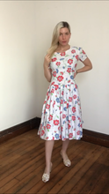 Load image into Gallery viewer, MARKED DOWN vintage 1940s floral dress {s/m}