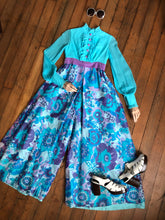 Load image into Gallery viewer, MARKED DOWN vintage 1960s blue jumpsuit {xxs}
