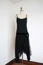 Load image into Gallery viewer, MARKED DOWN vintage 1920s black party dress {xs}