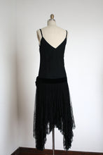 Load image into Gallery viewer, MARKED DOWN vintage 1920s black party dress {xs}