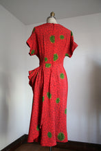 Load image into Gallery viewer, vintage 1940s novelty rayon dress {xs}