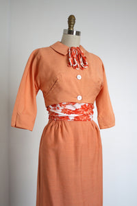 MARKED DOWN vintage 1950s dress set {XS}