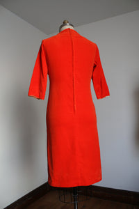 MARKED DOWN vintage 1960s Alfred Shaheen velvet dress {s/m}