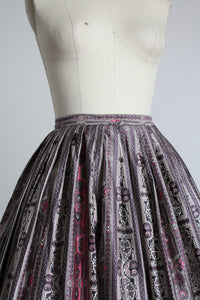 MARKED DOWN vintage 1950s purple skirt {xxs}