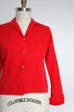 Load image into Gallery viewer, MARKED DOWN vintage 1950s red blouse {m}