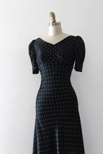 Load image into Gallery viewer, MARKED DOWN vintage 1930s silk polka dot gown