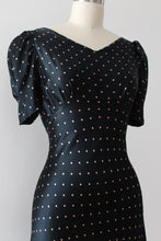 Load image into Gallery viewer, MARKED DOWN vintage 1930s silk polka dot gown