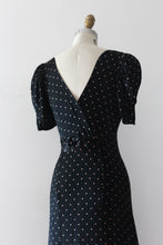 Load image into Gallery viewer, MARKED DOWN vintage 1930s silk polka dot gown
