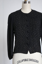 Load image into Gallery viewer, MARKED DOWN vintage 1940s rhinestone jacket {s}