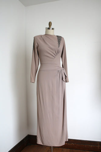 MARKED DOWN vintage 1940s rayon gown