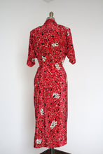 Load image into Gallery viewer, MARKED DOWN vintage 1940s silk novelty Tall Ship dress {s}