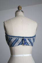 Load image into Gallery viewer, vintage 1950s cotton tube top {xs}