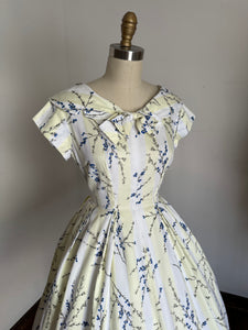 vintage 1950s botanical dress {xs}