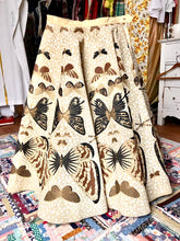 Load image into Gallery viewer, vintage 1950s novelty Butterfly insect circle skirt