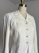 Load image into Gallery viewer, vintage 1940s WWII Women’s Naval WAVES button up blouse {s}