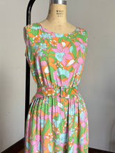Load image into Gallery viewer, vintage 1960s floral jumpsuit {xs-L}