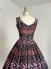 Load image into Gallery viewer, vintage 1950s Jerry Gilden floral sun dress {xs}