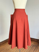 Load image into Gallery viewer, vintage 1930s brown skirt {xxs}
