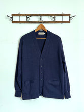 Load image into Gallery viewer, vintage 1950s 60s navy letterman sweater