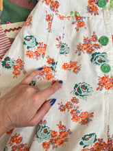 Load image into Gallery viewer, vintage 1940s floral romper playsuit {s}